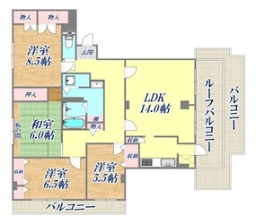 ヒルサイドテラス甲陽園の物件間取画像